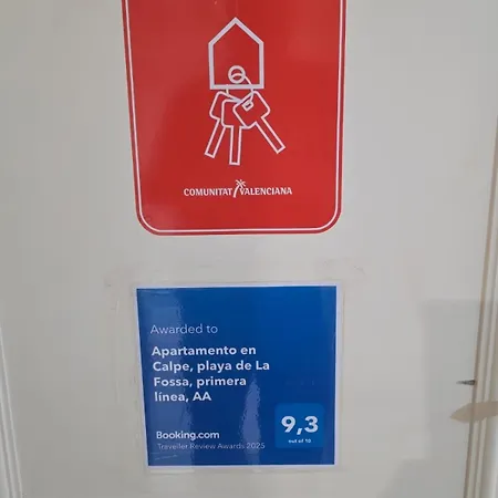 En Calpe, Playa De La Fossa, Primera Linea, Aa Daire Calp